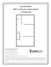 4095 E La Palma Ave, Anaheim, CA à louer Plan de site– Image 1 sur 1