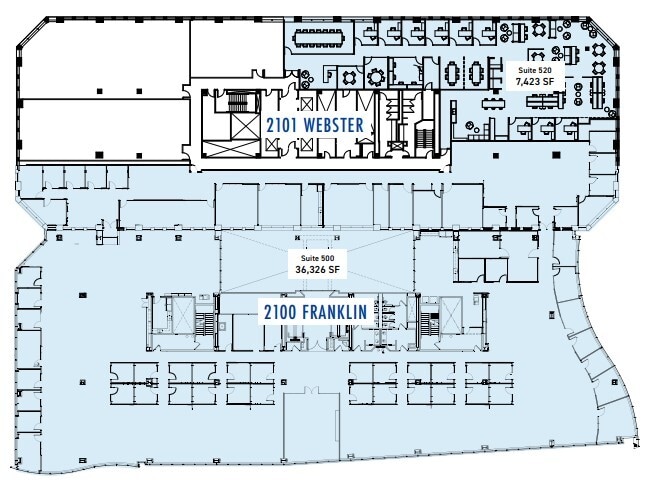 2101 Webster St, Oakland, CA à louer Plan d’étage– Image 1 sur 1
