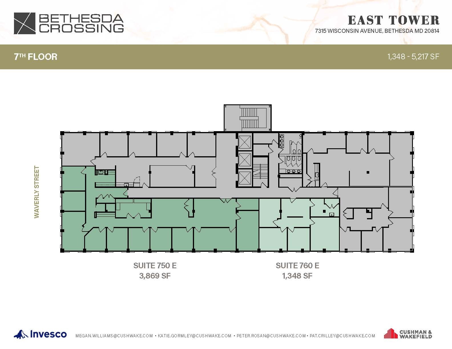 7315 Wisconsin Ave, Bethesda, MD à louer Plan d’étage– Image 1 sur 1