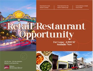 Plus de détails pour 520 5th Ave, San Diego, CA - Local commercial à louer