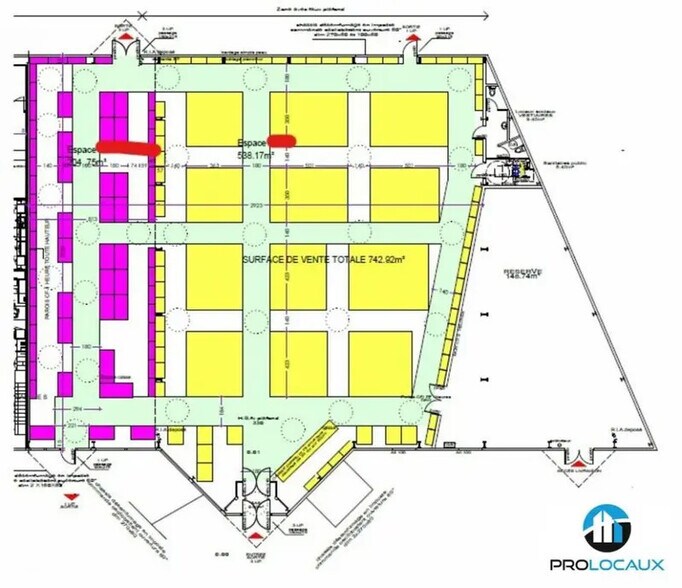 Local commercial dans Bourg-en-Bresse à louer - Plan d’étage – Image 2 sur 2
