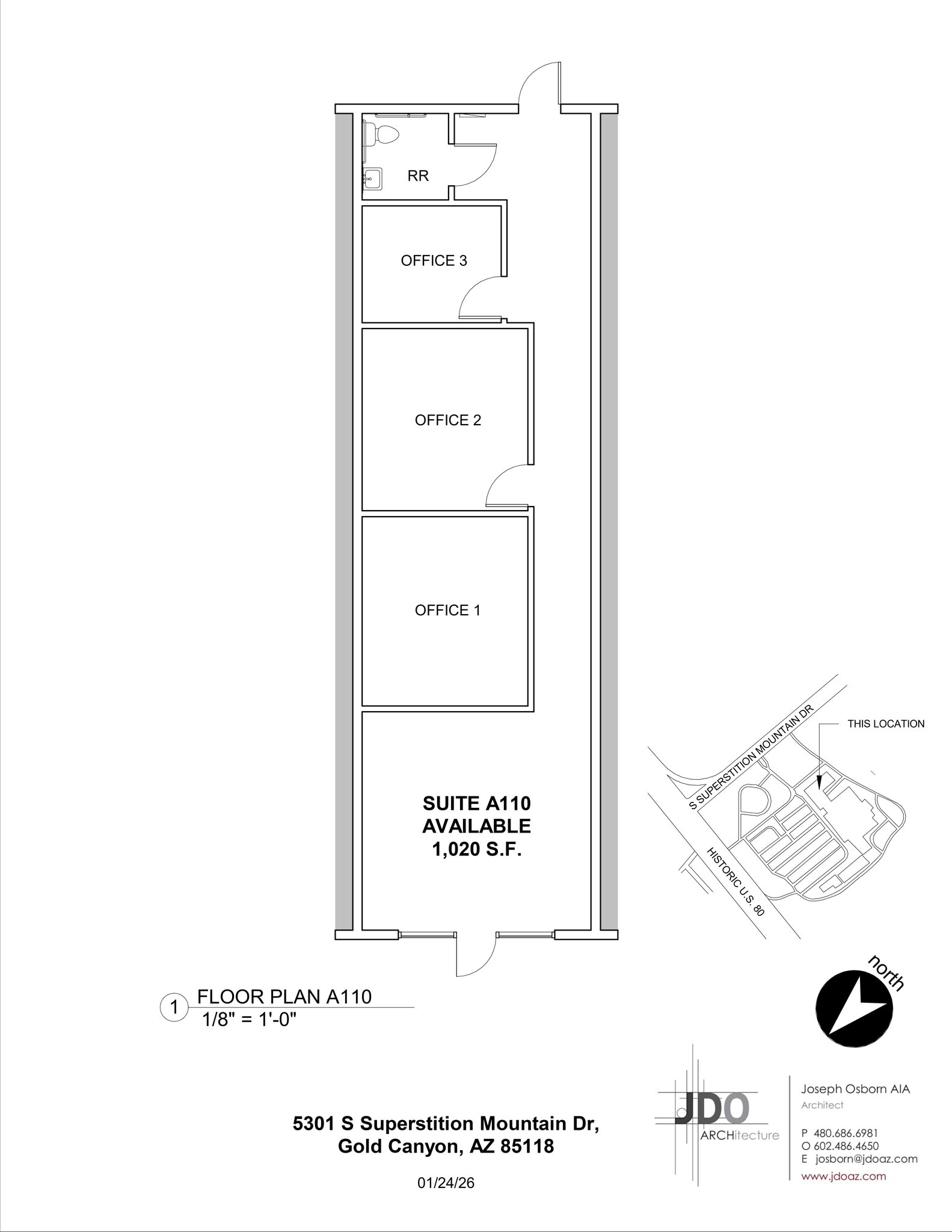 US60 & Superstition Mountain dr, Gold Canyon, AZ à louer Plan de site– Image 1 sur 1