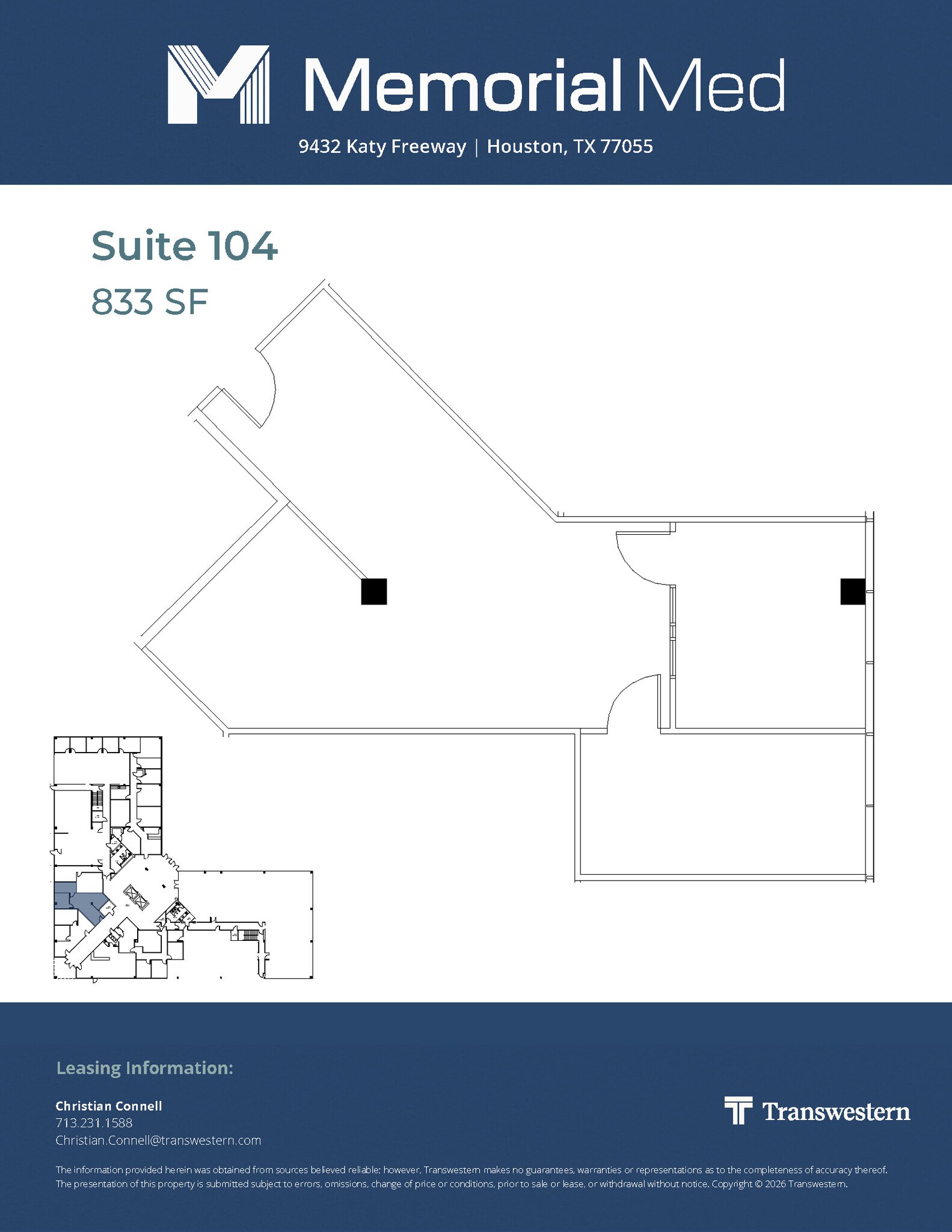 9432 Katy Fwy, Houston, TX à louer Plan d’étage– Image 1 sur 1