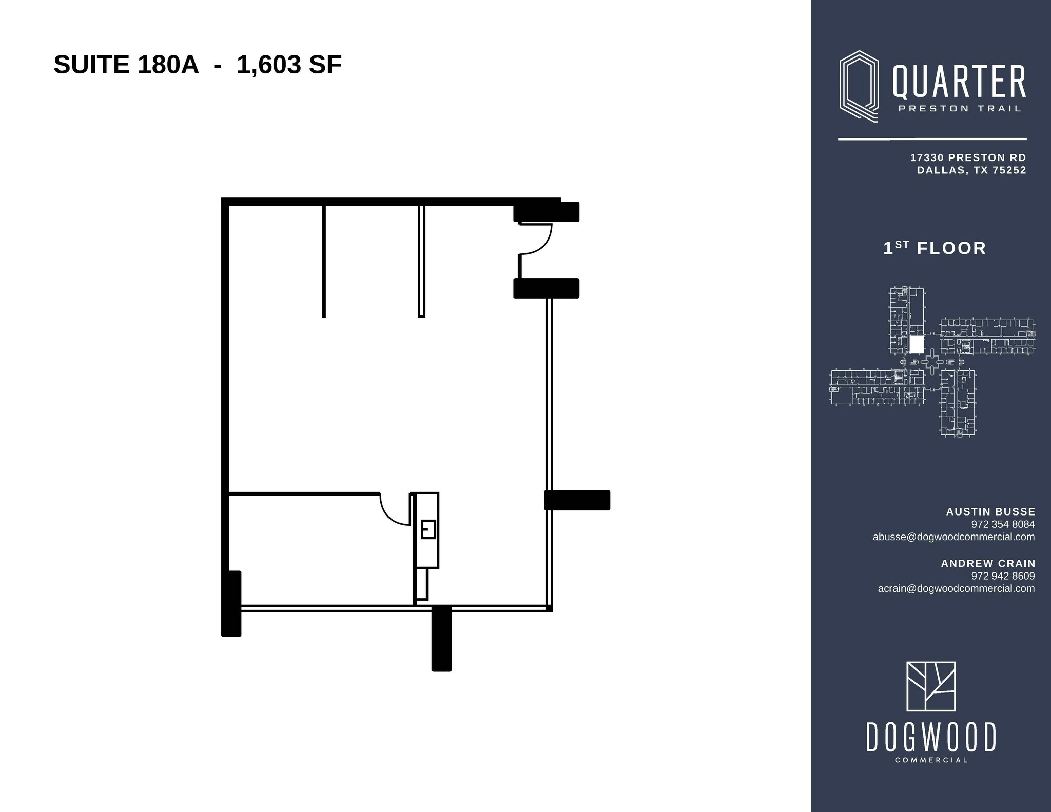 17330 Preston Rd, Dallas, TX à louer Plan d’étage– Image 1 sur 1