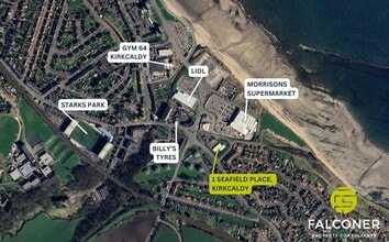 1 Seafield Rd, Kirkcaldy, FIF - VUE AÉRIENNE vue de carte