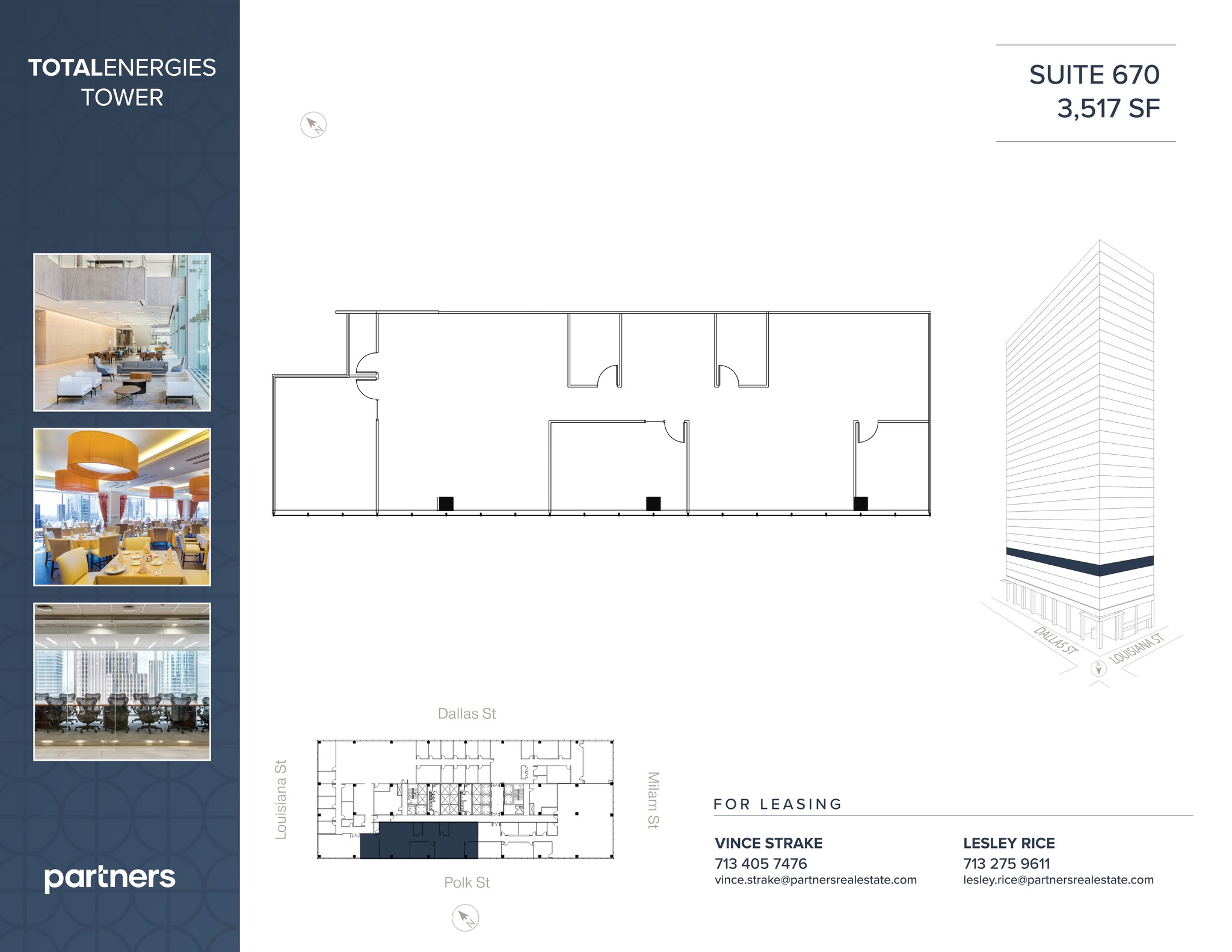 1201 Louisiana St, Houston, TX à louer Plan de site– Image 1 sur 2