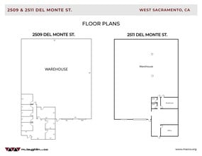 2501-2511 Del Monte St, West Sacramento, CA à louer Plan de site– Image 1 sur 1