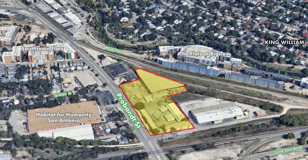 400 Probandt St, San Antonio, TX à louer - Aérien – Image 3 sur 13