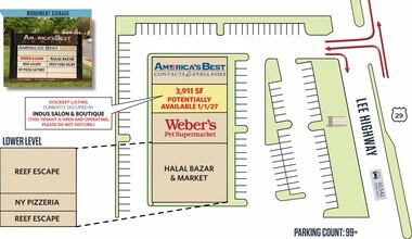 11123-11139 Lee Hwy, Fairfax, VA à louer Plan de site– Image 2 sur 2