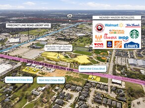 9049 Mid Cities Blvd, North Richland Hills, TX - Vue aérienne  vue de carte