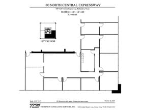 100 N Central Expy, Richardson, TX à louer Plan d’étage– Image 2 sur 3