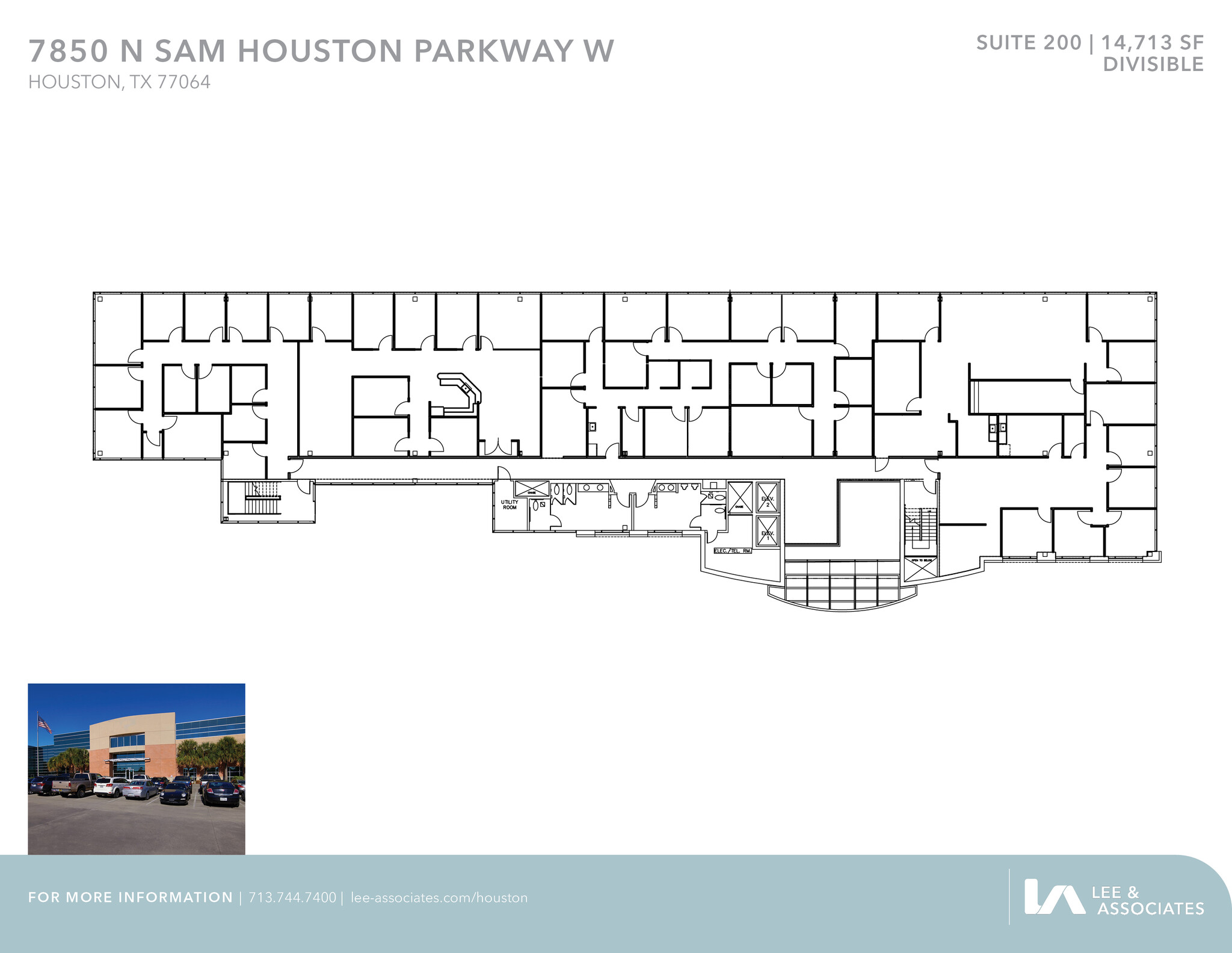 7850 N Sam Houston Pky W, Houston, TX à louer Plan d’étage– Image 1 sur 1