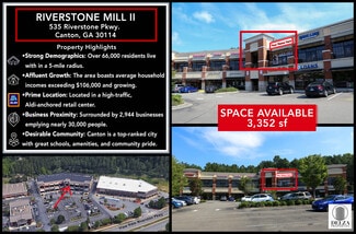 Plus de détails pour 535 Riverstone Pky, Canton, GA - Local commercial à louer