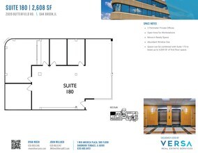 2707 Butterfield Rd, Oak Brook, IL à louer Plan d’étage– Image 1 sur 1