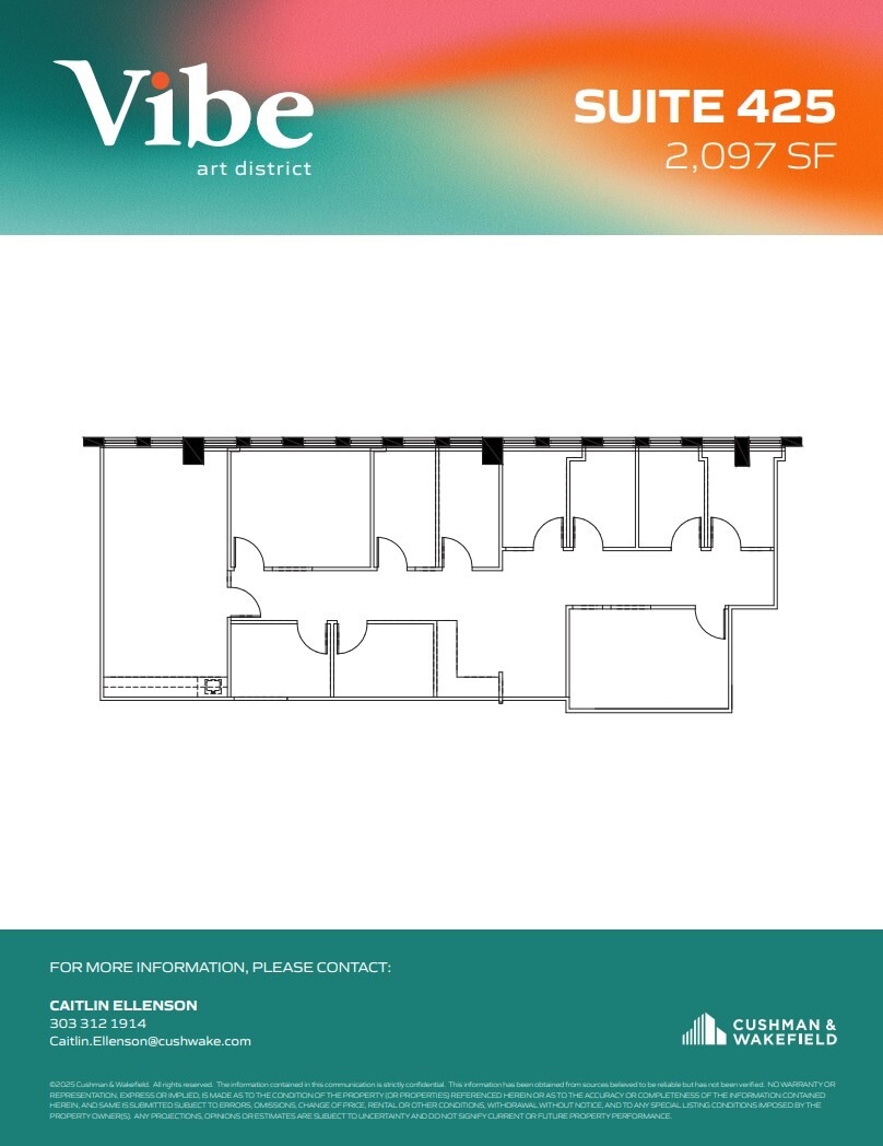 1391 N Speer Blvd, Denver, CO à louer Plan d’étage– Image 1 sur 1