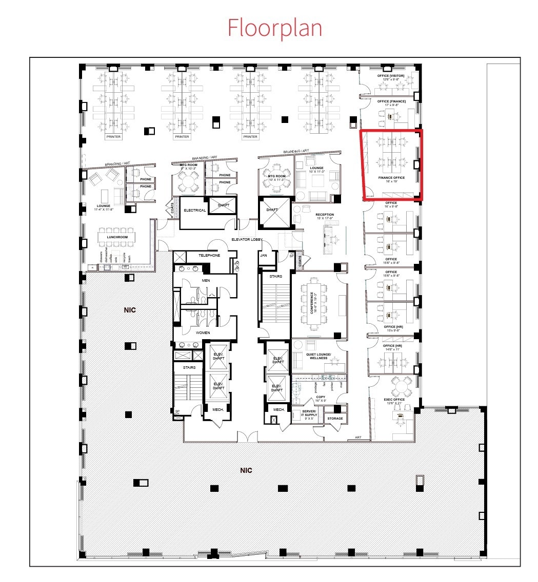 1310 L St NW, Washington, DC à louer Plan d’étage– Image 1 sur 1