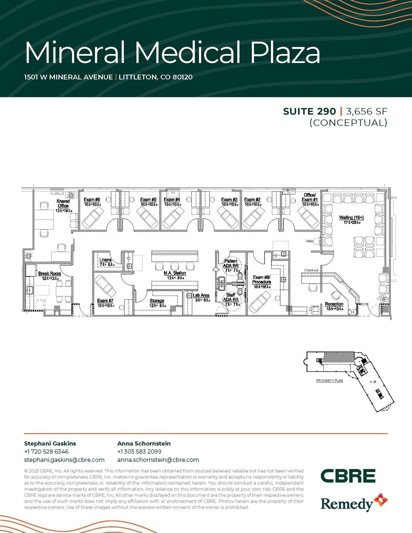1501 W Mineral Ave, Littleton, CO à louer Plan d’étage– Image 1 sur 1