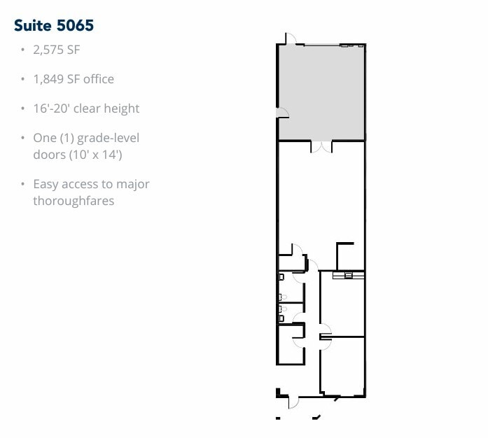5029-5047 Martin Luther King Fwy, Fort Worth, TX à louer Plan d’étage– Image 1 sur 1