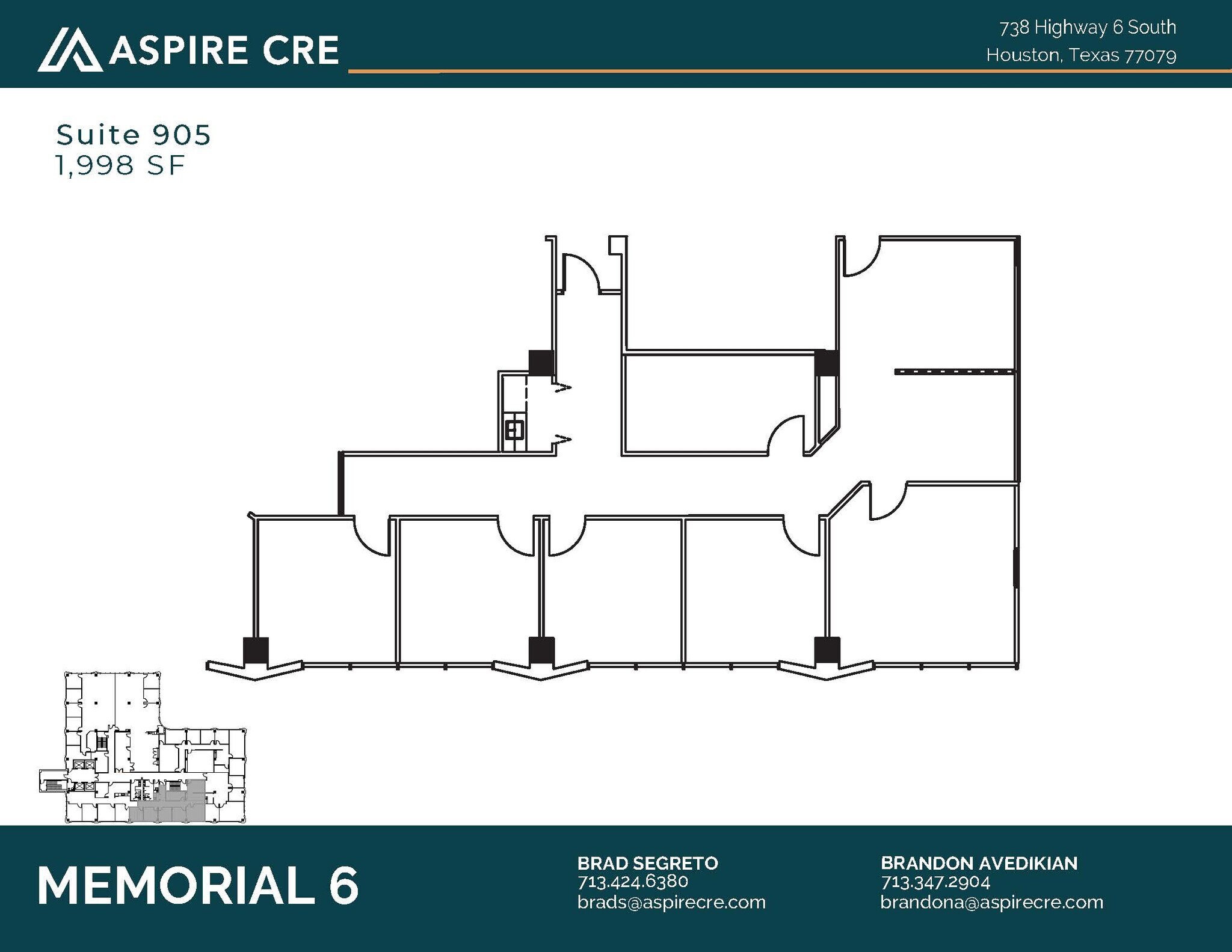 738 Highway 6 S, Houston, TX à louer Plan d’étage– Image 1 sur 2