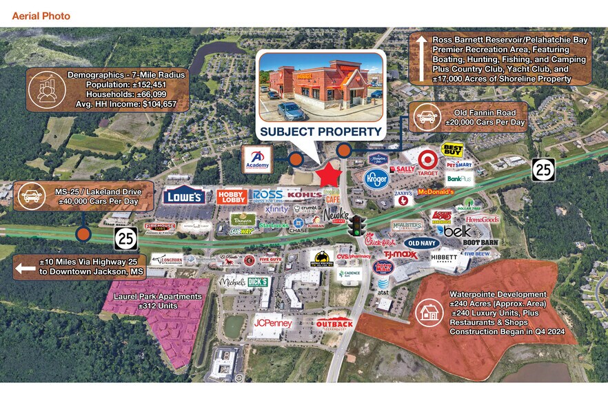 1724 Old Fannin Rd, Flowood, MS à vendre - Photo de l’immeuble – Image 2 sur 7