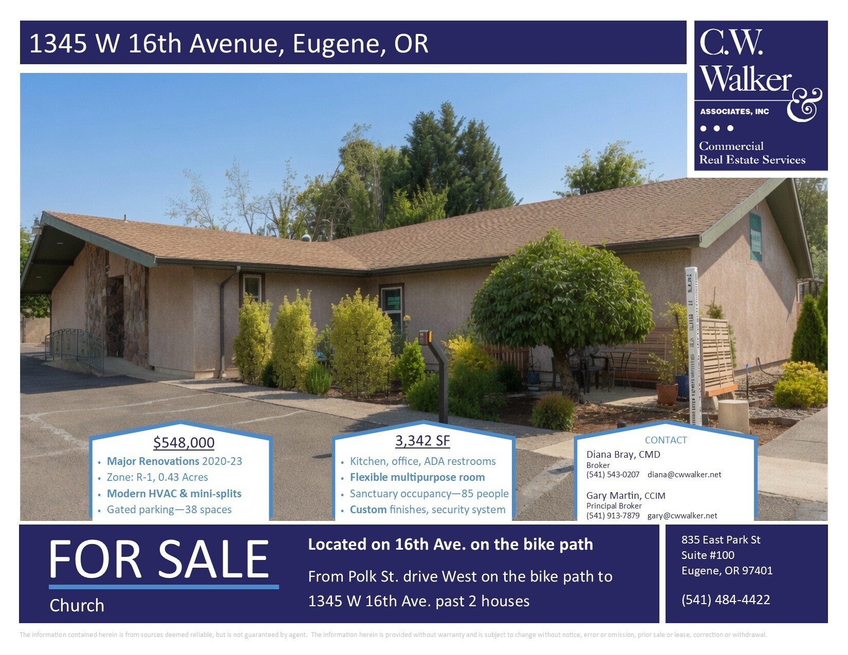 1345 W 16th Ave, Eugene, OR à vendre Photo de l’immeuble– Image 1 sur 7