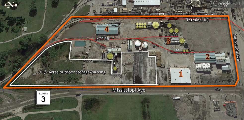 2401 Mississippi Ave, Sauget, IL à louer - Aérien – Image 3 sur 3