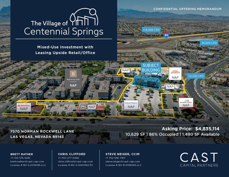 7570 Norman Rockwell Ln, Las Vegas, NV à vendre - Photo de l’immeuble – Image 2 sur 18