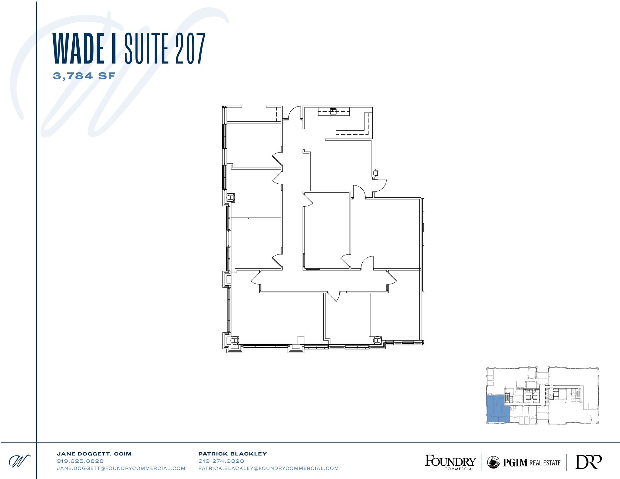 5440 Wade Park Blvd, Raleigh, NC à louer Plan de site– Image 1 sur 1