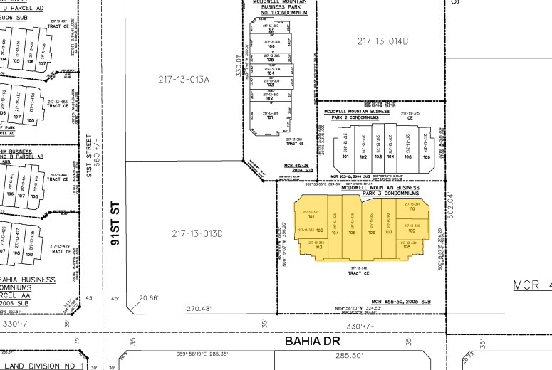 9170 E Bahia, Scottsdale, AZ à louer - Plan cadastral – Image 2 sur 12