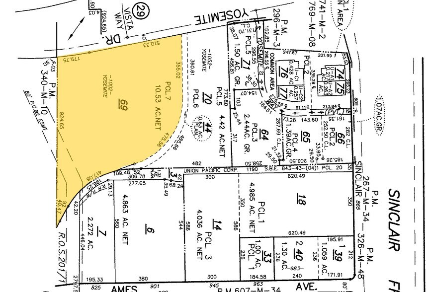 950 Yosemite Dr, Milpitas, CA à louer - Plan cadastral – Image 3 sur 8