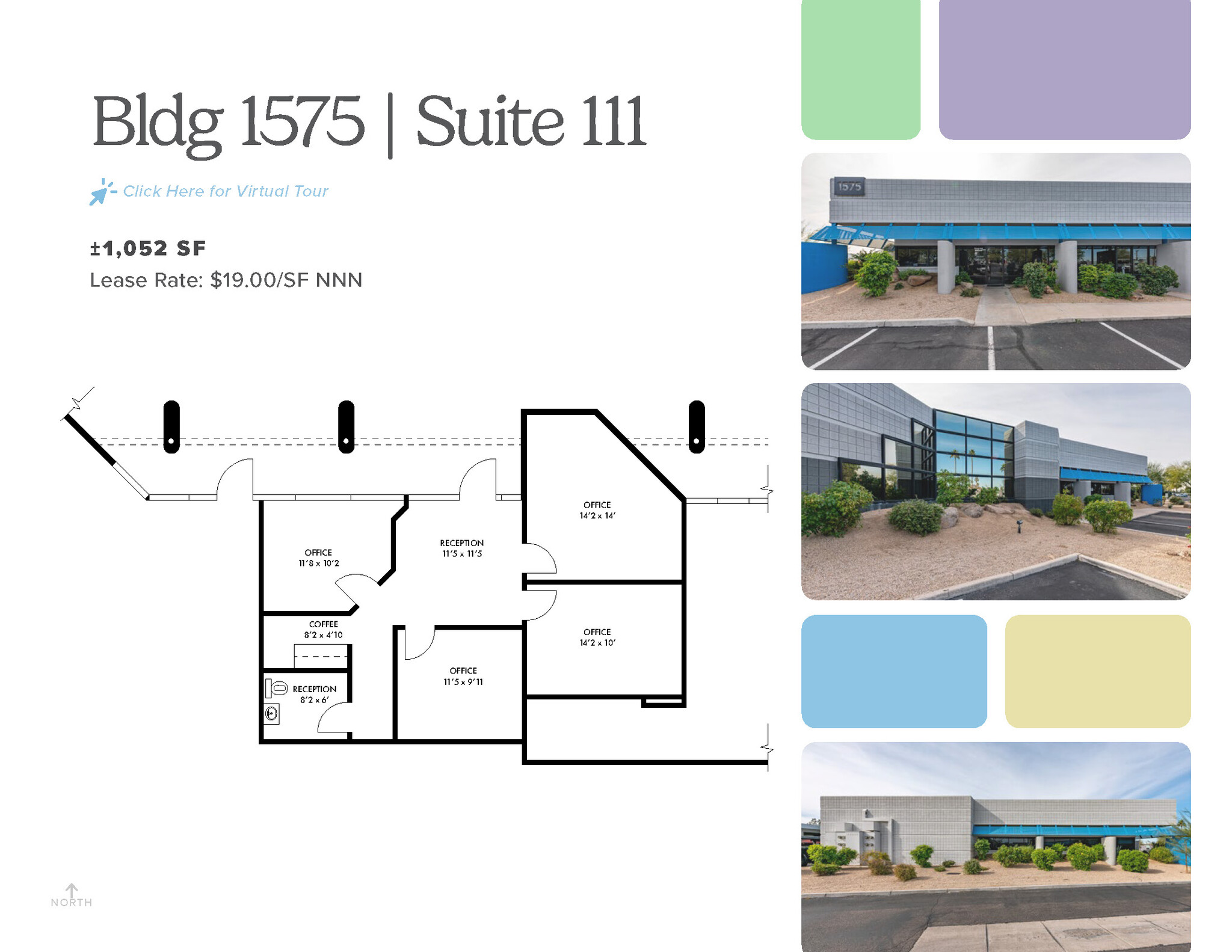 1575 W University Dr, Tempe, AZ à louer Plan d’étage– Image 1 sur 1