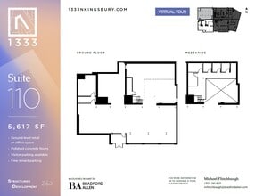 1333 N Kingsbury St, Chicago, IL à louer Plan d’étage– Image 1 sur 12
