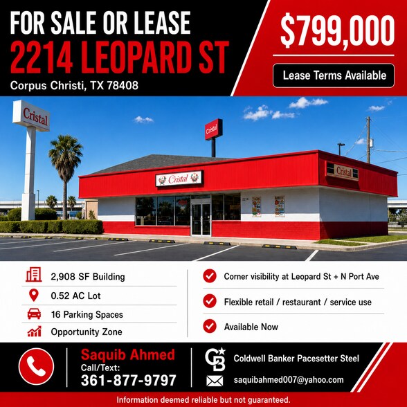 2214 Leopard St, Corpus Christi, TX à vendre - Photo de l’immeuble – Image 3 sur 19