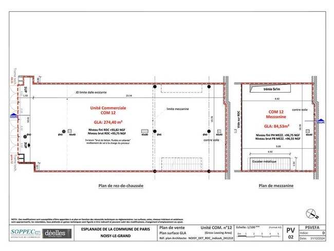 Plus de détails pour Esplanade De La Commune De Paris, Noisy-le-Grand - Local commercial à louer