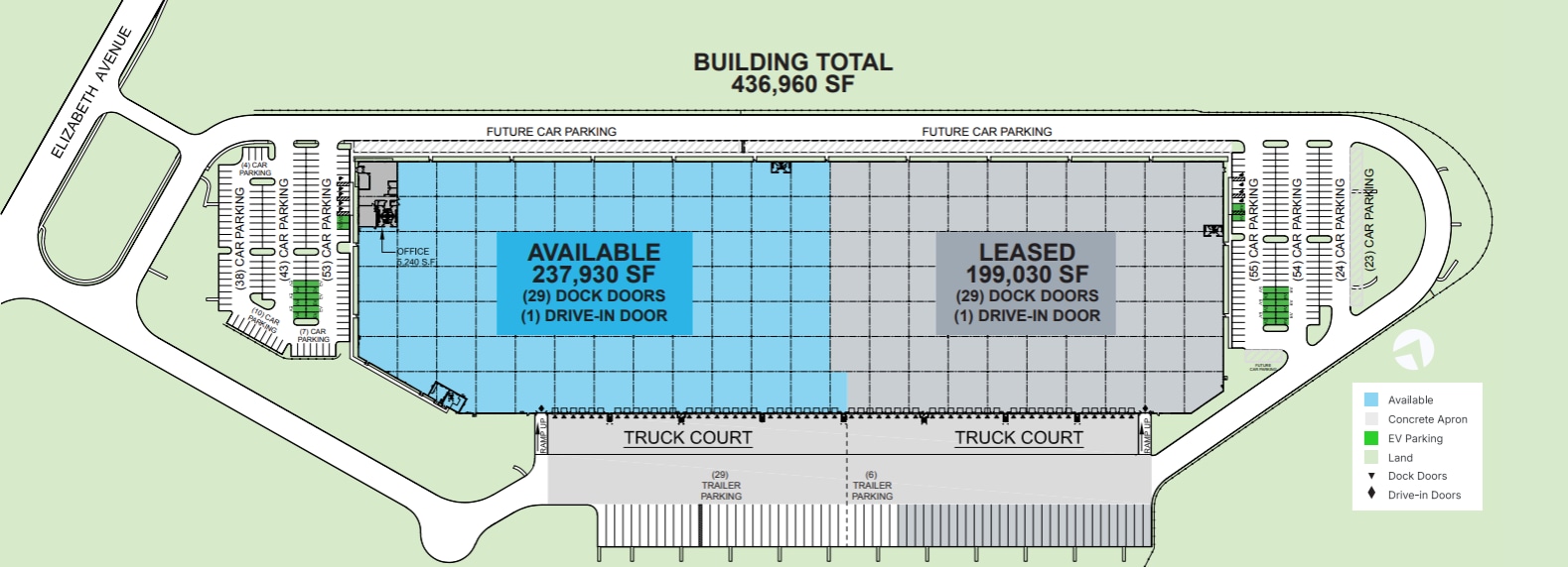 395 Elizabeth Ave, Somerset, NJ à louer Plan de site– Image 1 sur 1
