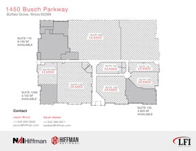1450 Busch Pky, Buffalo Grove, IL à louer Plan d’étage– Image 2 sur 2