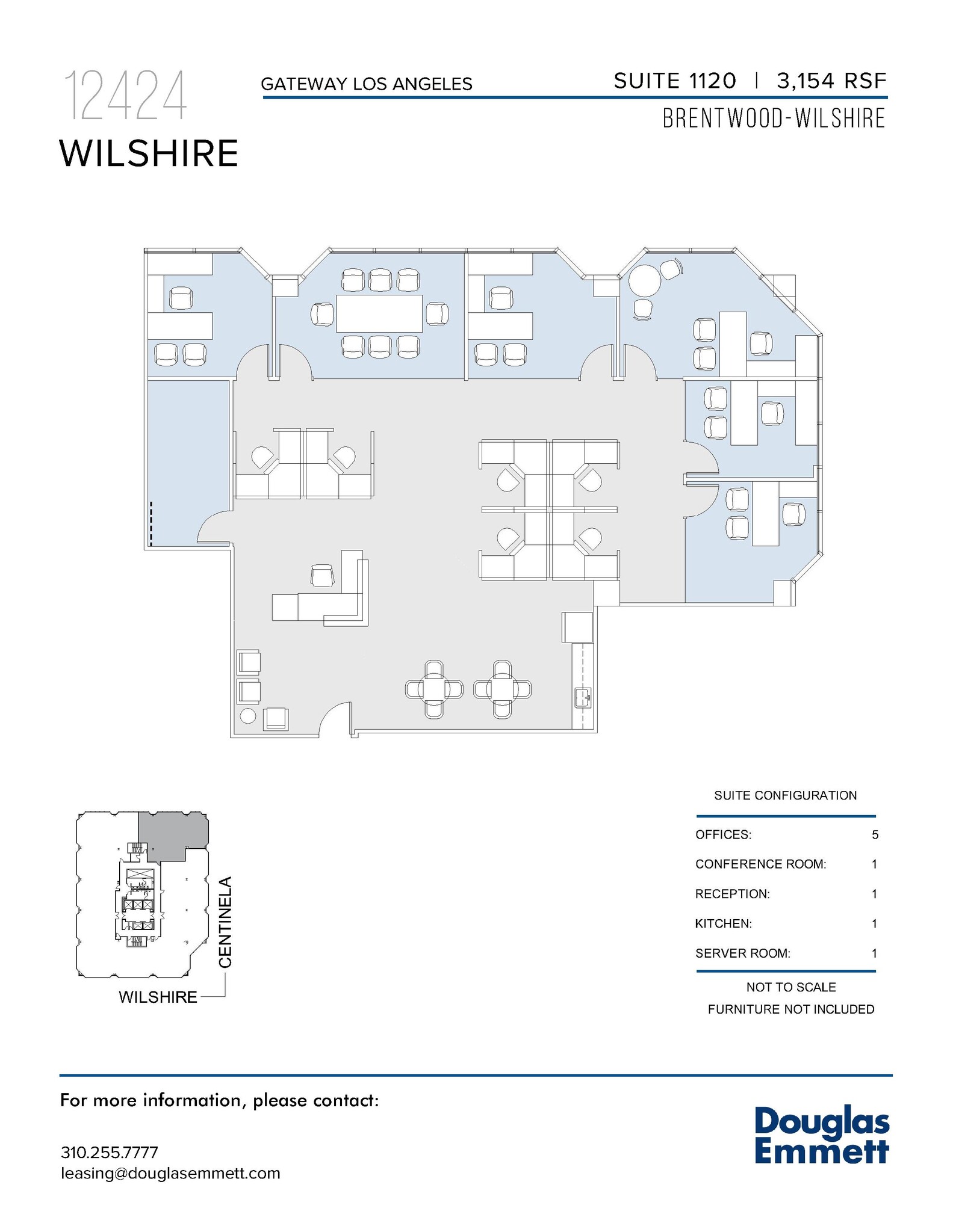 12424 Wilshire Blvd, Los Angeles, CA à louer Plan d’étage– Image 1 sur 1