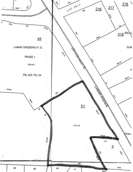 2899 Lamar Ave, Memphis, TN à vendre - Plan cadastral – Image 2 sur 2
