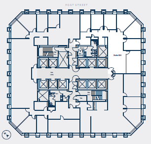 1 Post St, San Francisco, CA à louer Plan d’étage– Image 1 sur 1