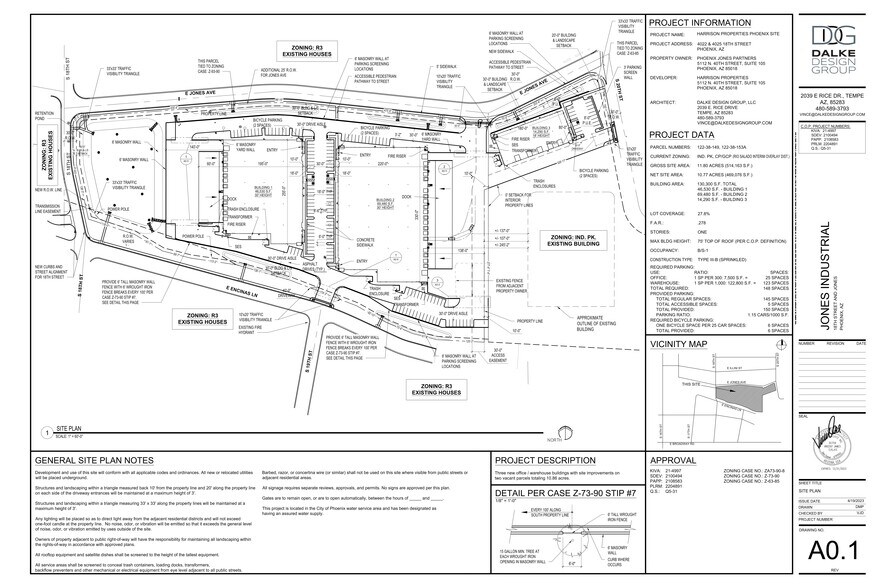 4000 S 20th St, Phoenix, AZ à vendre - Plan de site – Image 3 sur 3