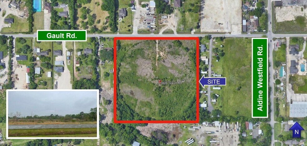 1826 Gault Rd, Houston, TX à vendre - Aérien – Image 3 sur 3