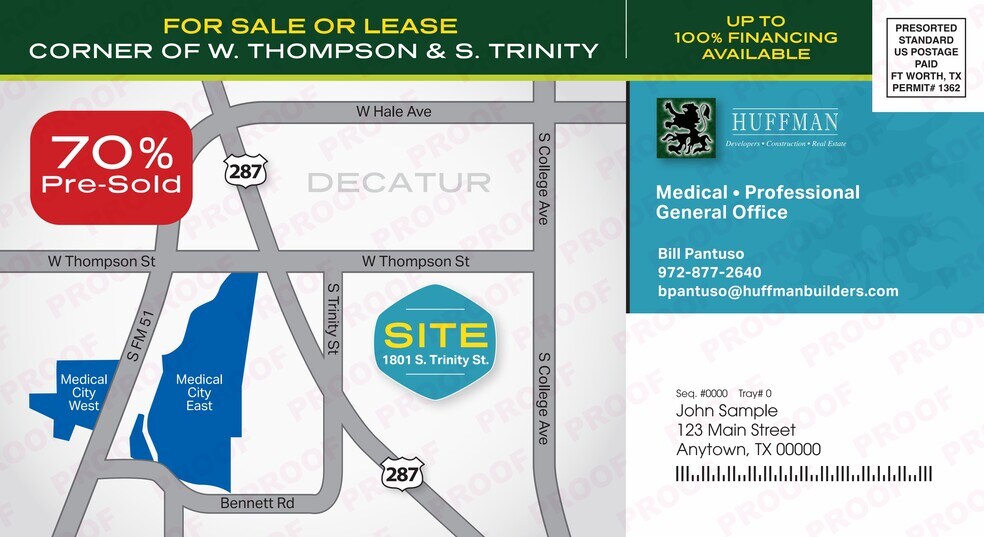 1801 S Trinity St, Decatur, TX à vendre - Carte – Image 2 sur 3