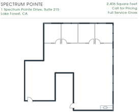 1 Spectrum Pointe Dr, Lake Forest, CA à louer Plan d’étage– Image 1 sur 1