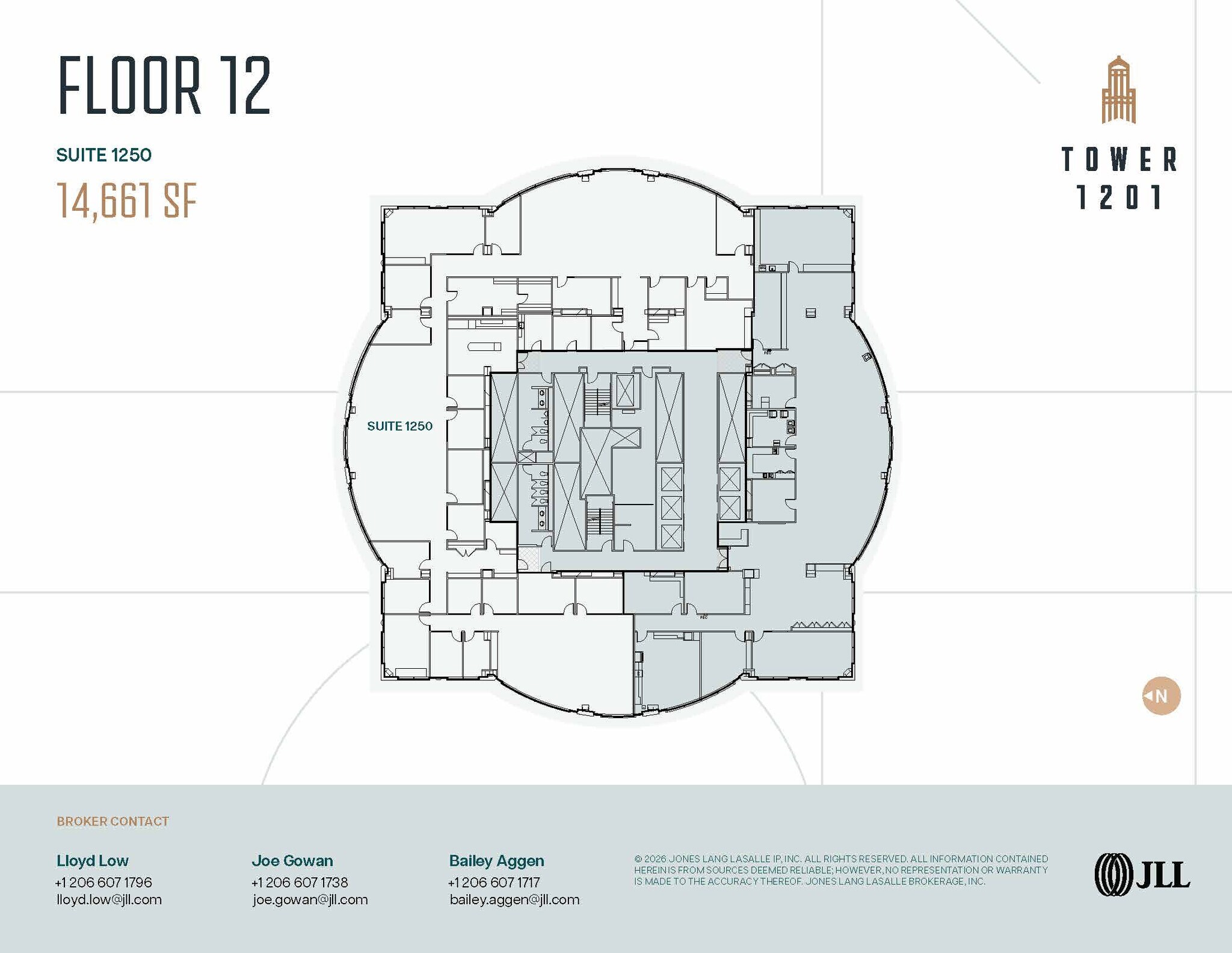 1201 3rd Ave, Seattle, WA à louer Plan d’étage– Image 1 sur 1