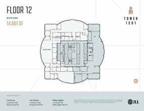 1201 3rd Ave, Seattle, WA à louer Plan d’étage– Image 1 sur 1