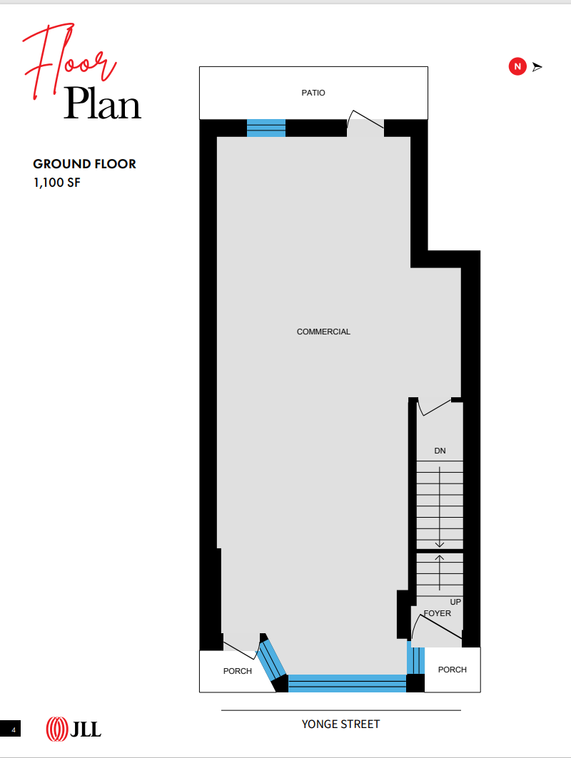 1066 Yonge St, Toronto, ON à vendre Plan d’étage– Image 1 sur 1