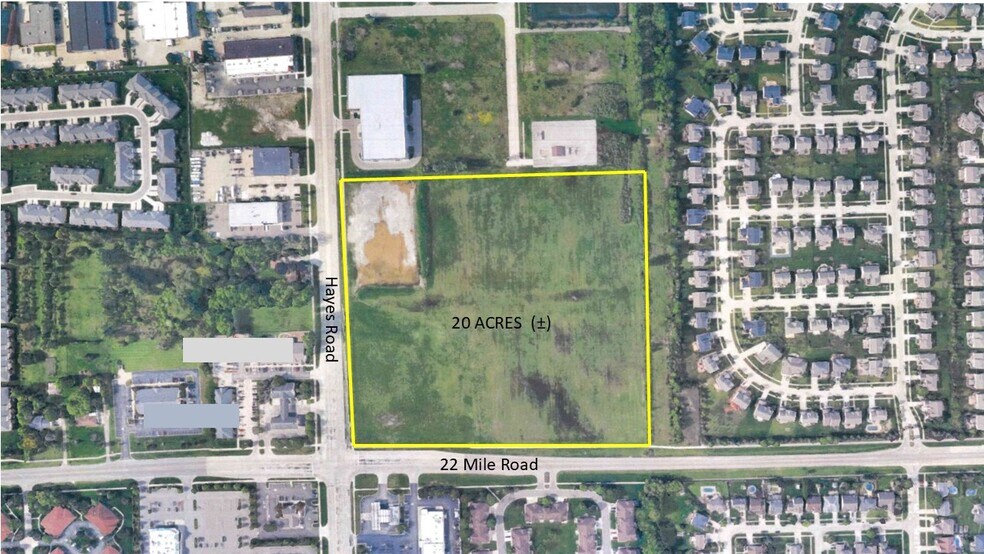 22 Mile and Hayes Residential, Macomb Township, MI à vendre - Aérien – Image 2 sur 2