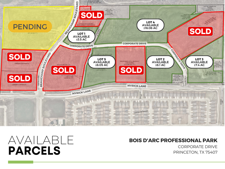 Corporate Dr, Princeton, TX à vendre - Plan de site – Image 2 sur 2