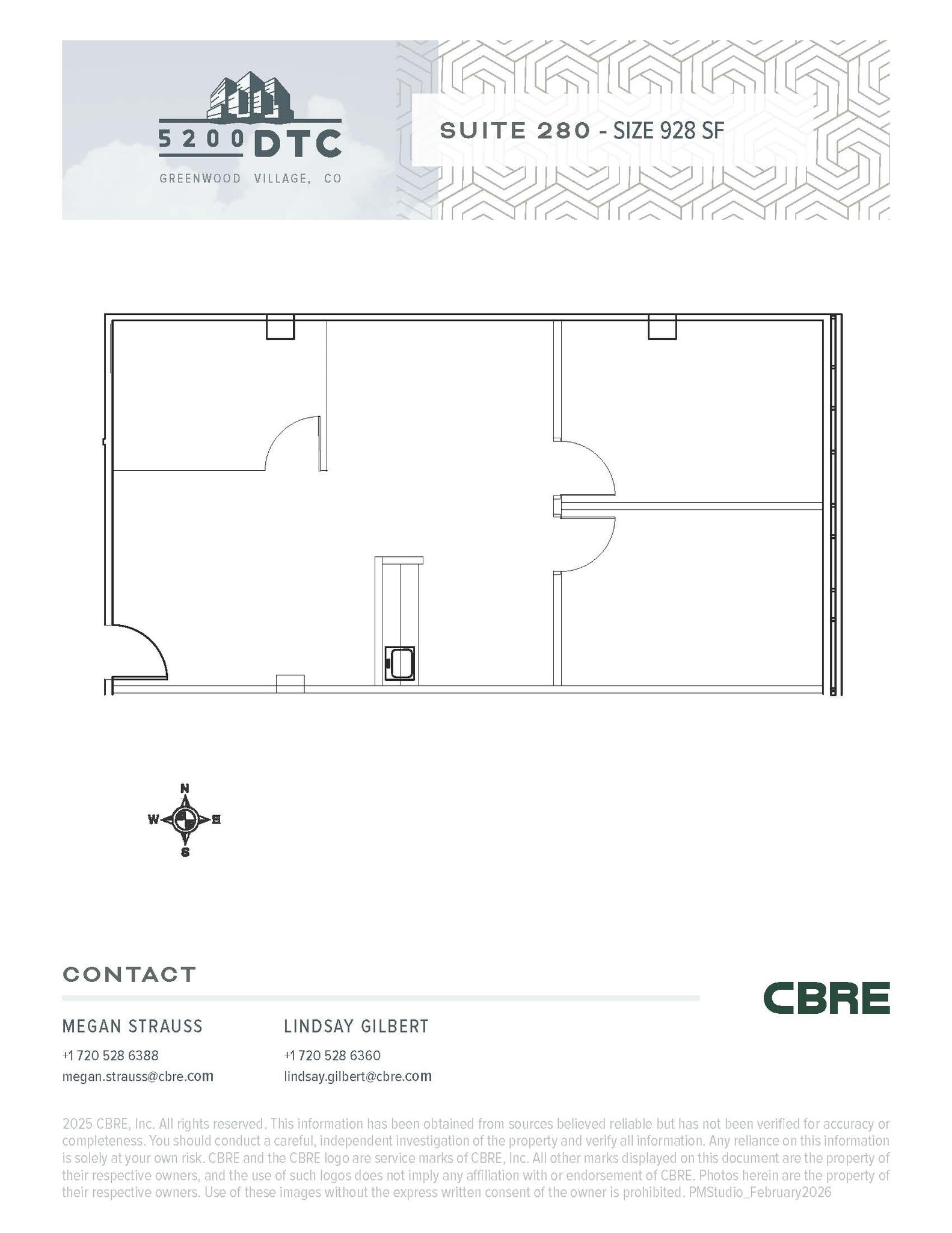 5200 Dtc Pky, Greenwood Village, CO à louer Plan d’étage– Image 1 sur 1