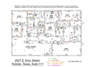 2027 S 61st St, Temple, TX à louer Plan d’étage– Image 1 sur 1